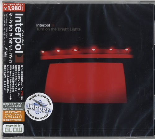 Interpol Turn On The Bright Lights Japanese CD album (CDLP) (615746)